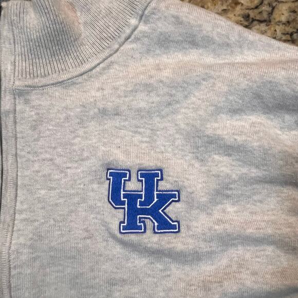 Cutter & Buck Mens XL University Of Kentucky Gray 1/4 Zip Golf Pullover - Picture 1 of 6
